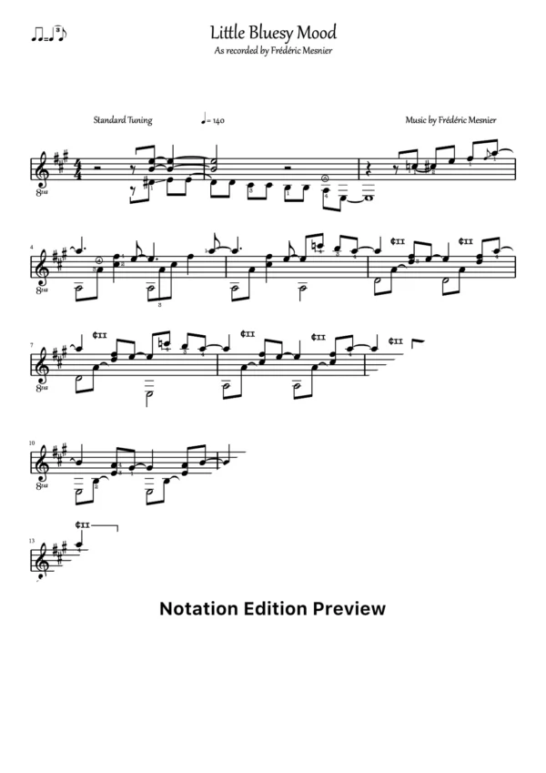 Little Bluesy Mood Score
