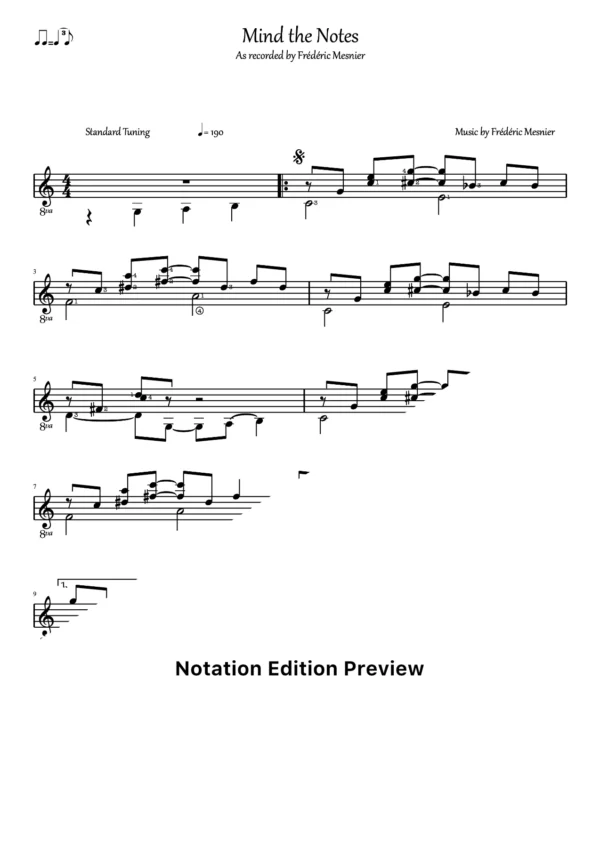 Mind The Notes Score