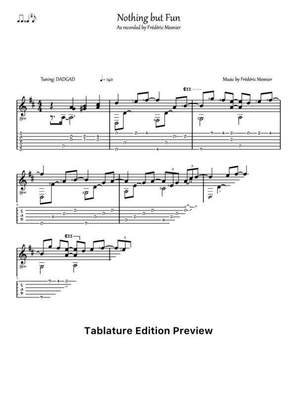 Nothing But Fun Tab