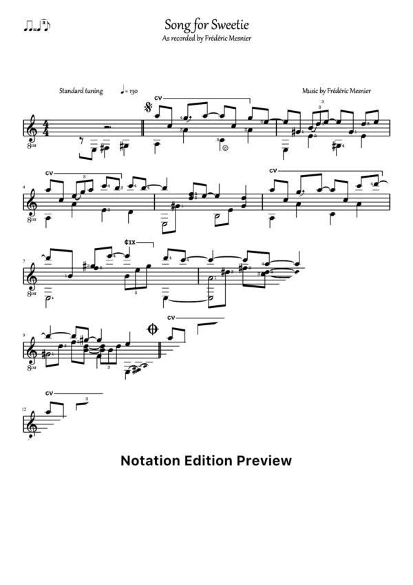 Song For Sweetie Score