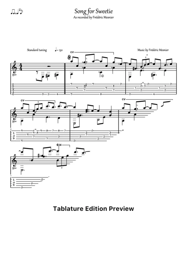 Song For Sweetie Tab