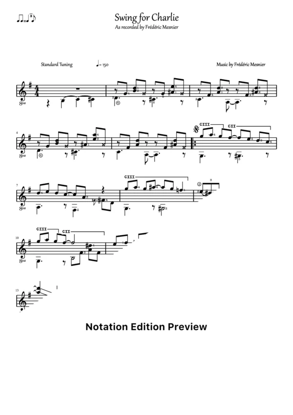 Swing For Charlie Score