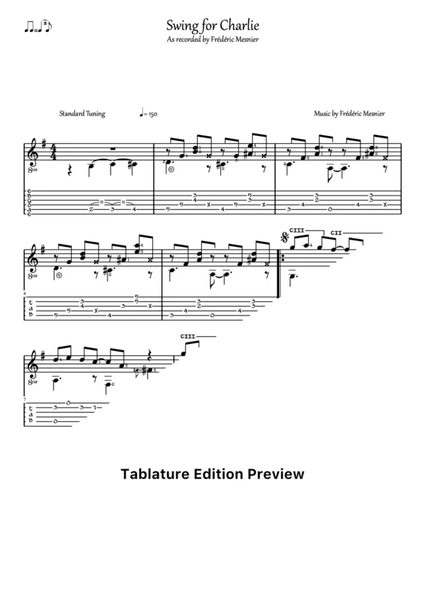 Swing For Charlie Tab