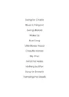 Swingy Ballads Songbook Pieces