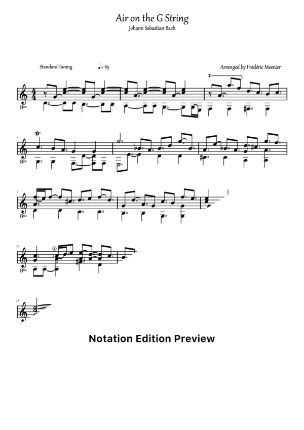 Air On The G String Score