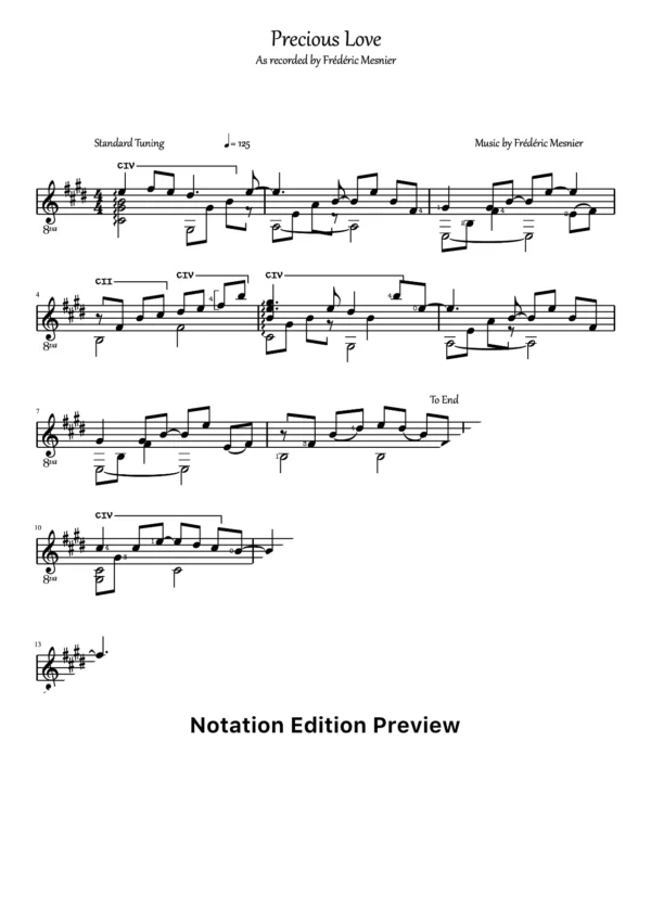 Precious Love Score