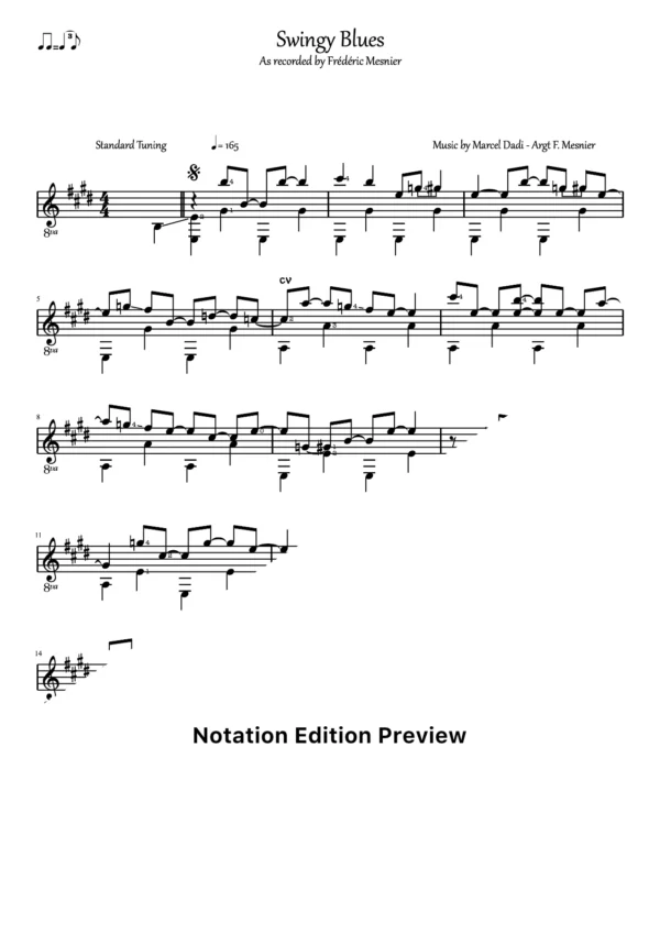Swingy Blues Score