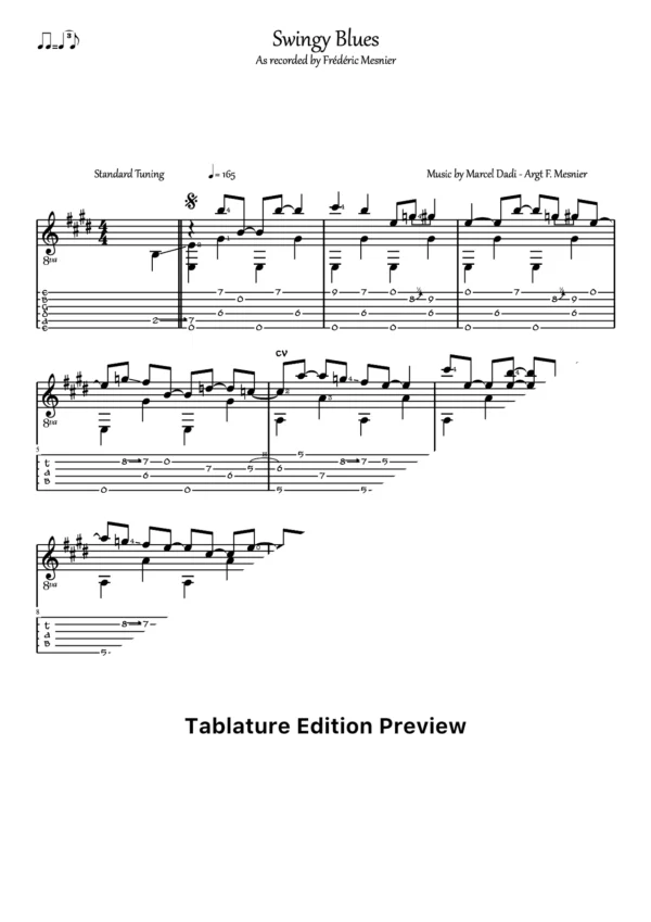 Swingy Blues Tab