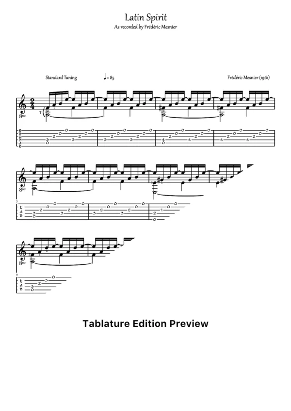 Latin Spirit Tab